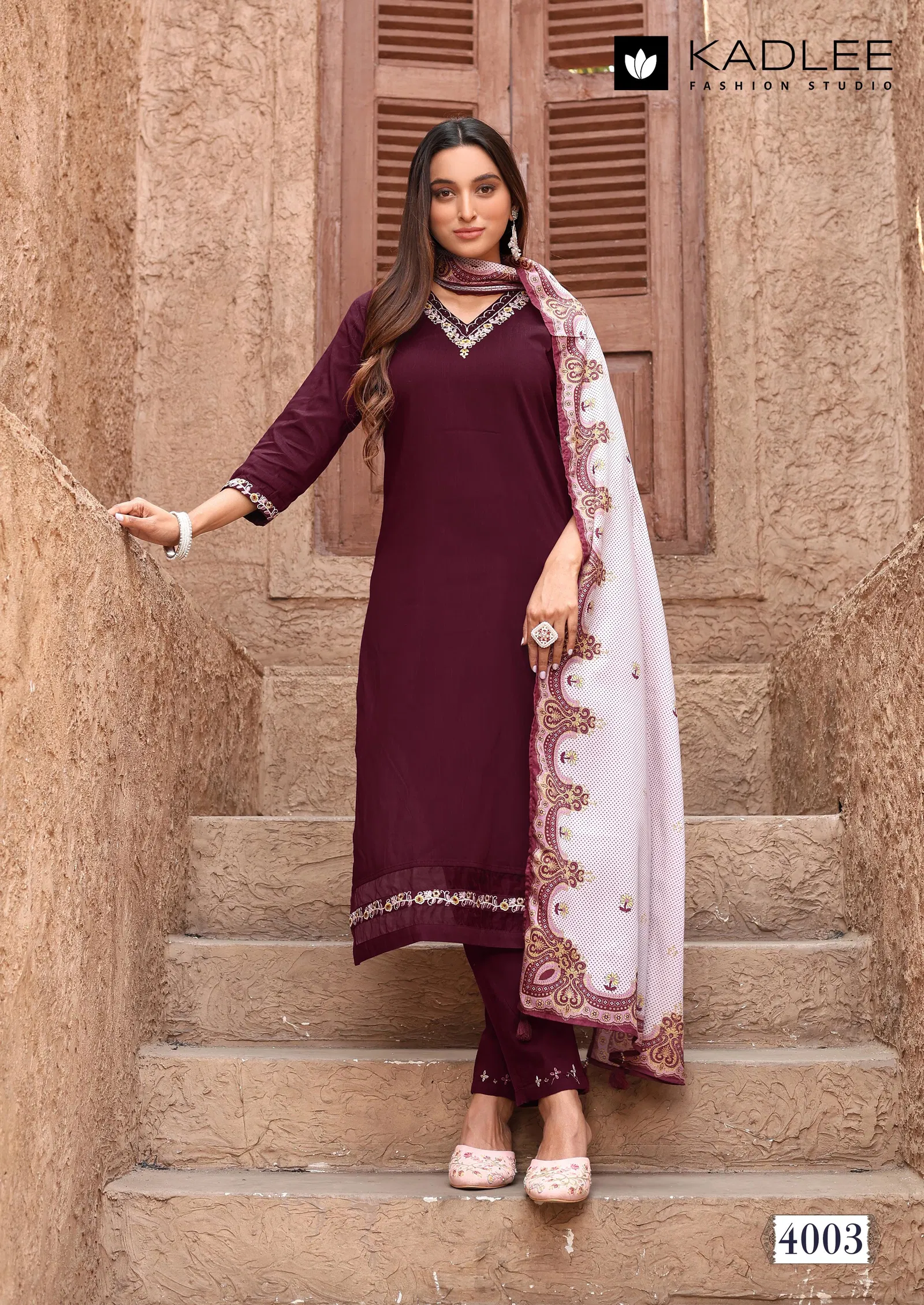 Nakashi By Kadlee Cotton Kurti With Bottom Dupatta Wholesalers In Delhi